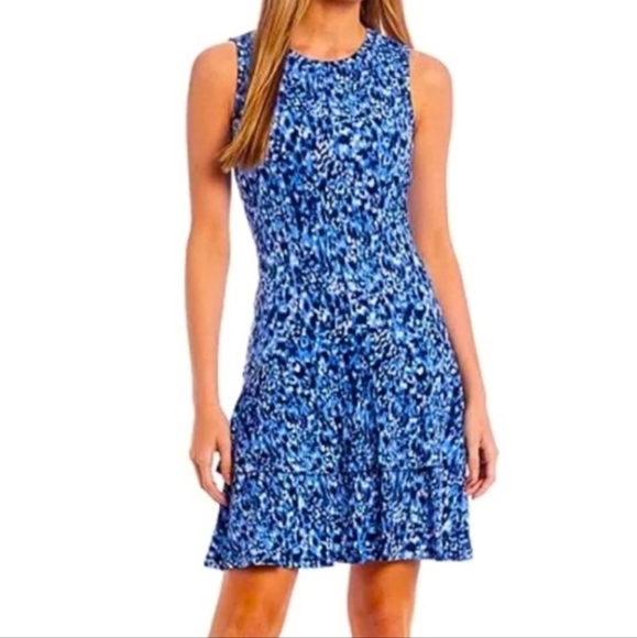 Michael Kors Blue and White  Dress - Picture 8 of 9